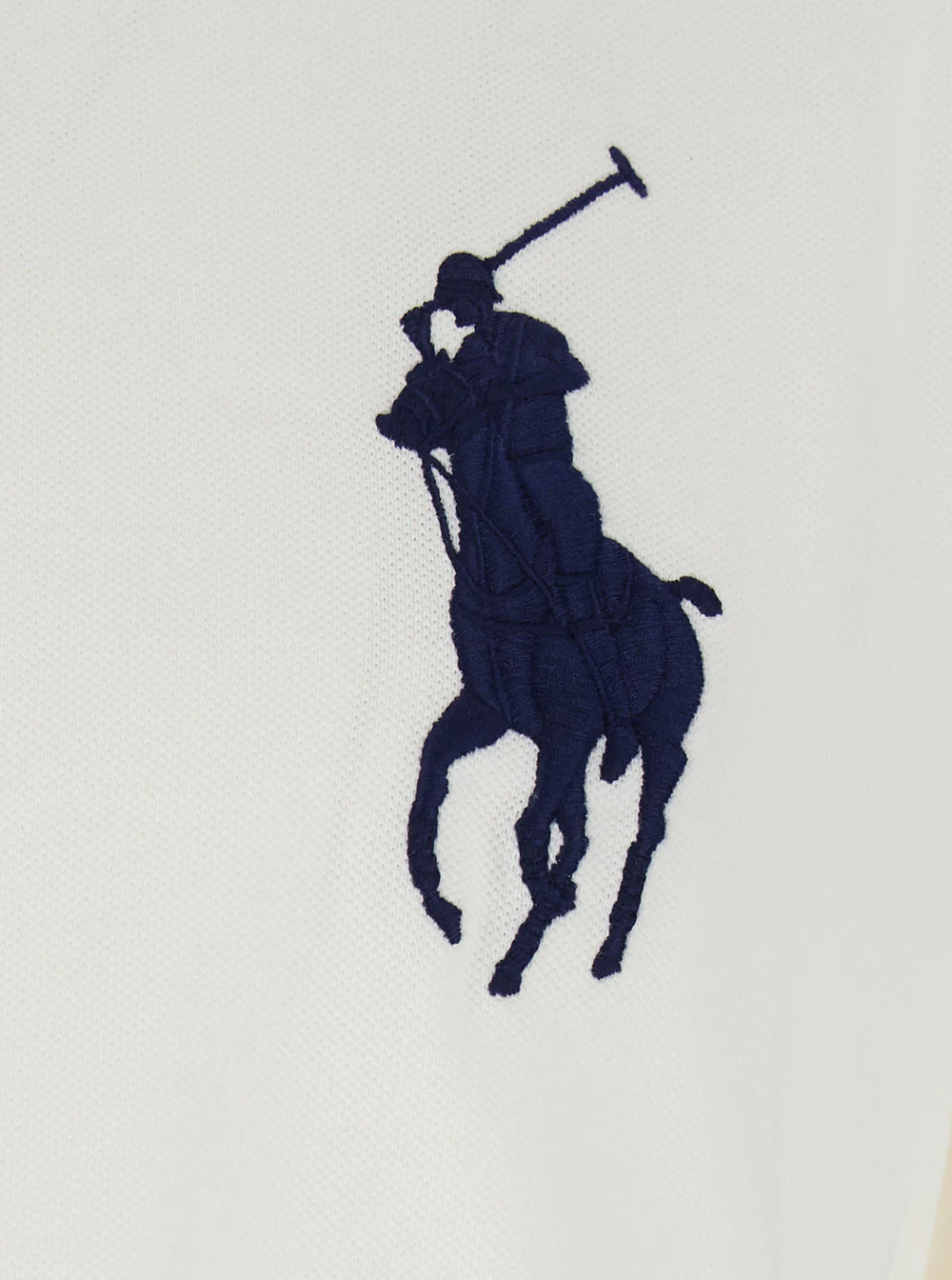 Polo Ralph Lauren Custom Fit White Polo Shirt With Maxi Pony On The Front And Numeric Logo Sleeve Cotton For Men Tshirts