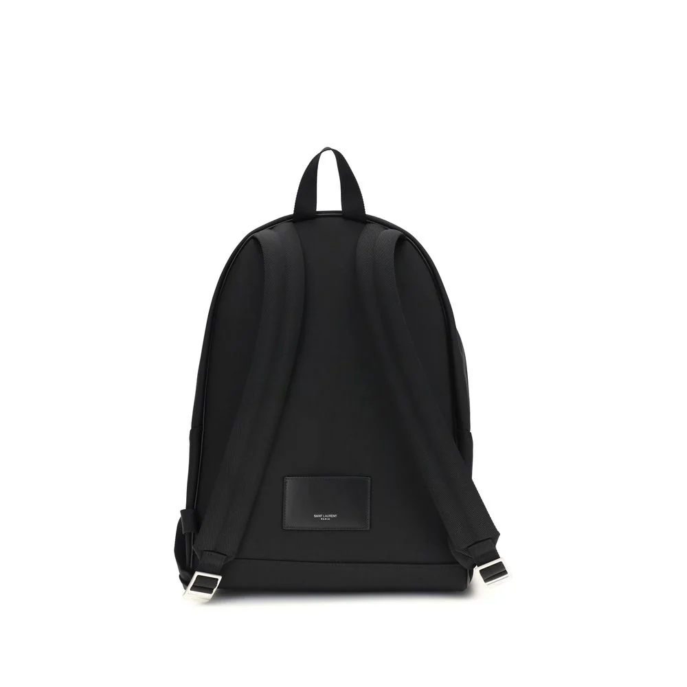 Saint Laurent Black Nylon Backpack