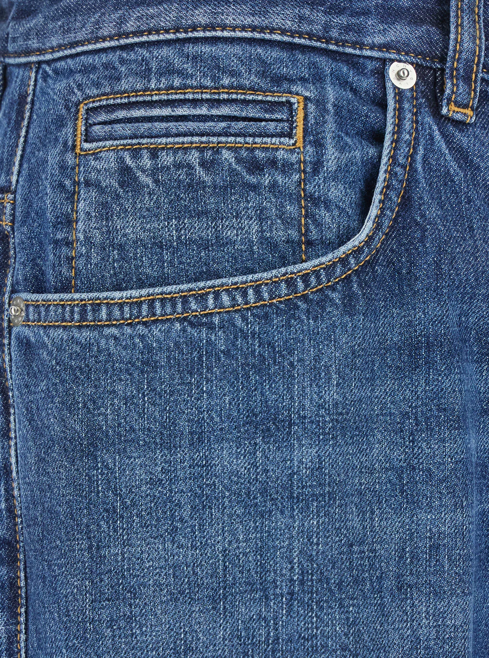 Givenchy Blue Five-Pocket Jeans with Logo Patch on the Back in Denim Man Blu Cotton