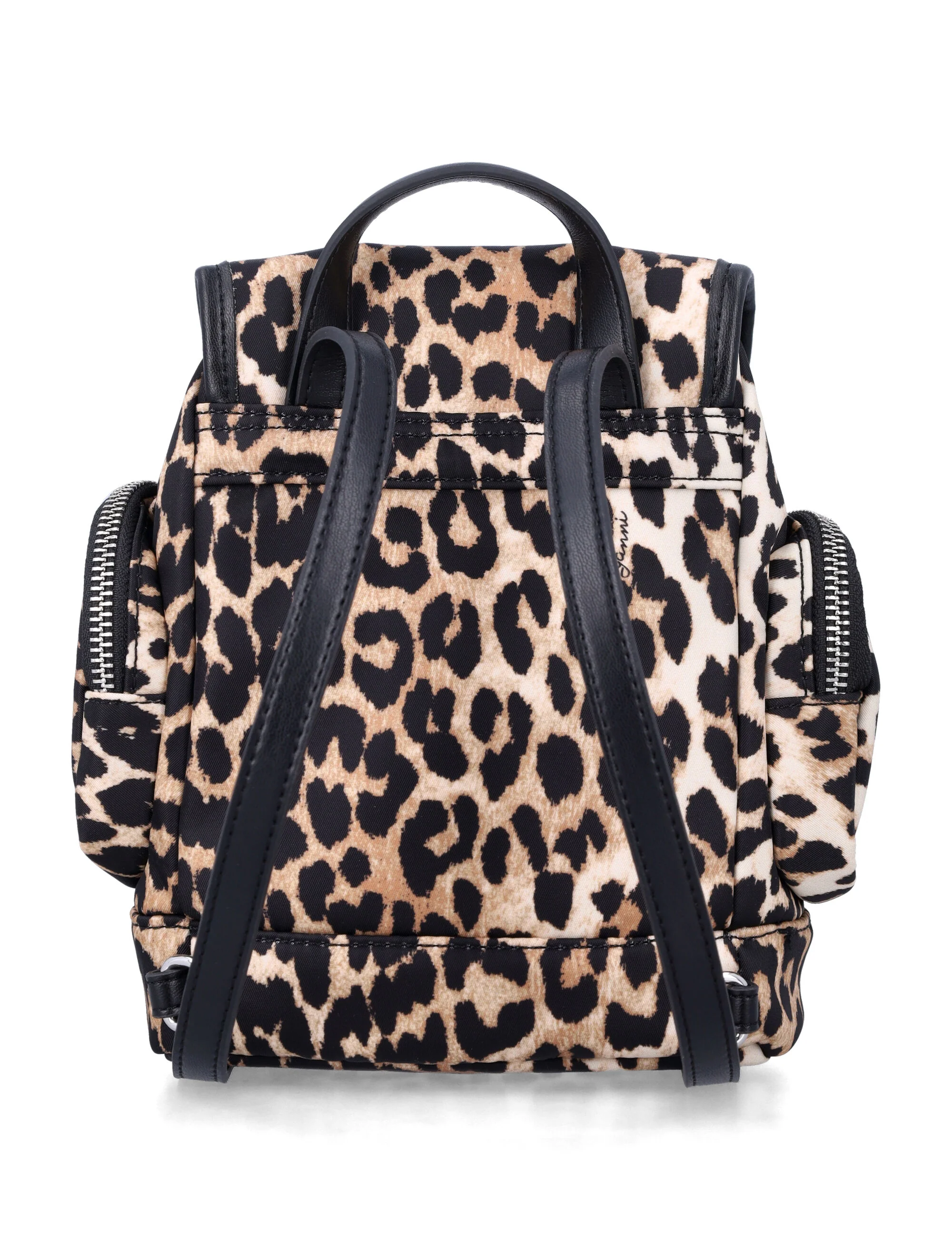 Ganni leopard nano backpack Print Recycled Polyamide Lining
