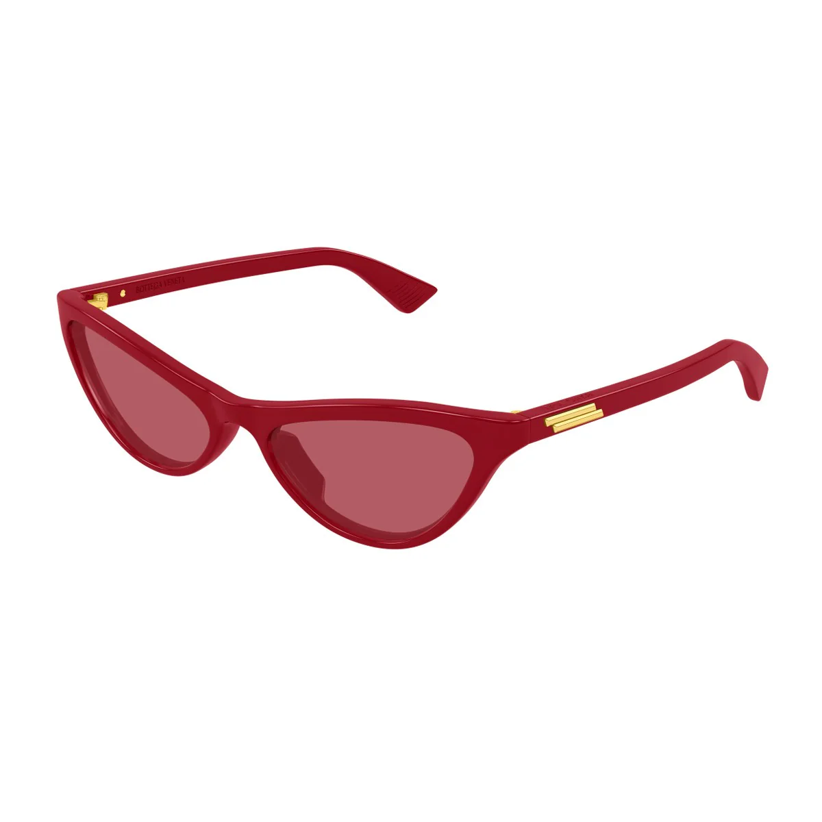 Bottega Veneta Bv1414s Linea Ribbon Red Acetato Riciclato Sunglasses