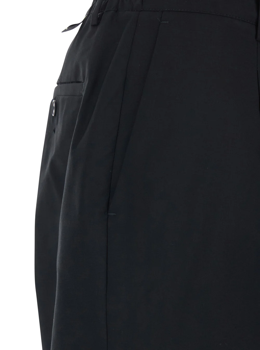 Low Brand COTTON - Black Pants with Side Pockets in and Wool Blend for Men Virgin Trousers