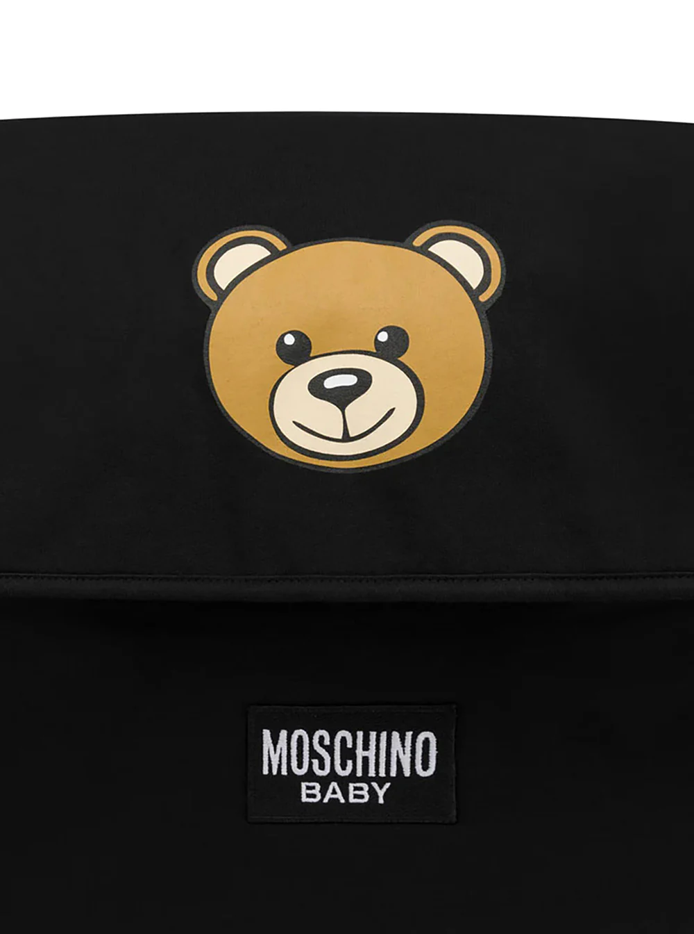 Moschino Kids Teddy Bear Diaper Bag with Cotton Changing Mat Black Women Crossbody