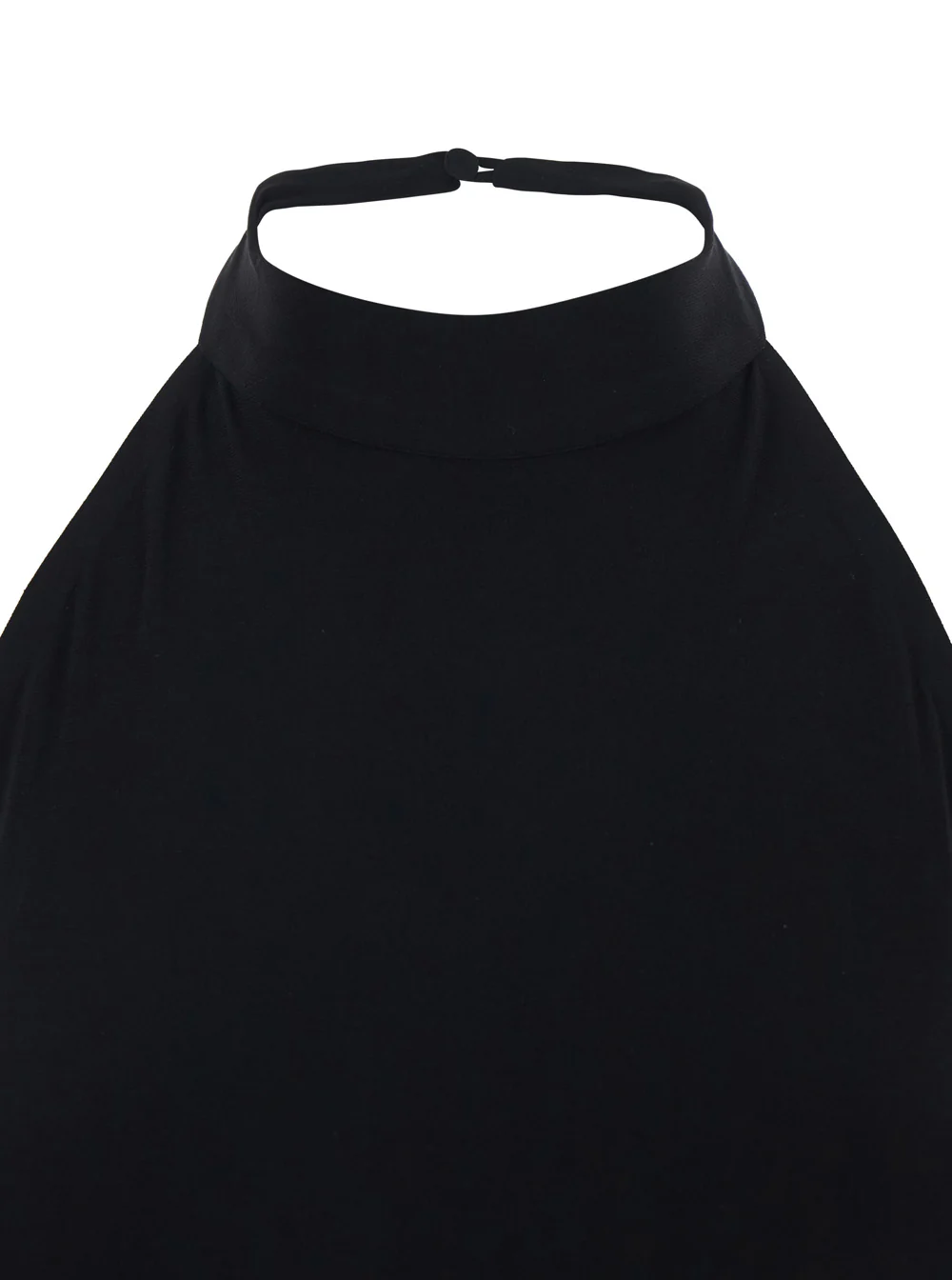 Norma Kamali Long Halter Dress With Side Slit Black For Women