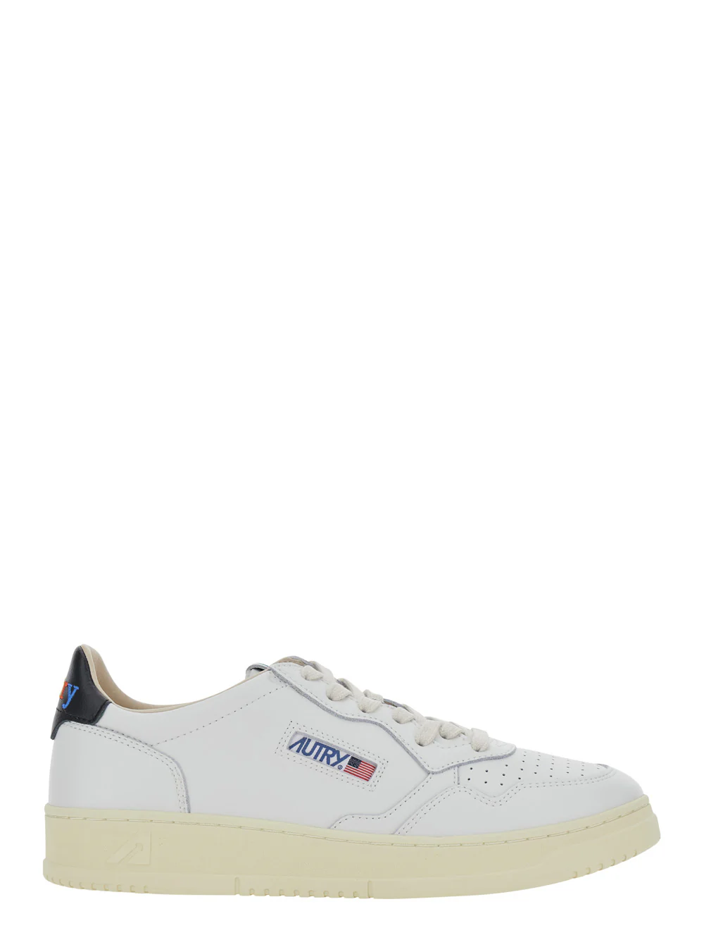 Autry White Sneaker Medalist Low With Leather Details