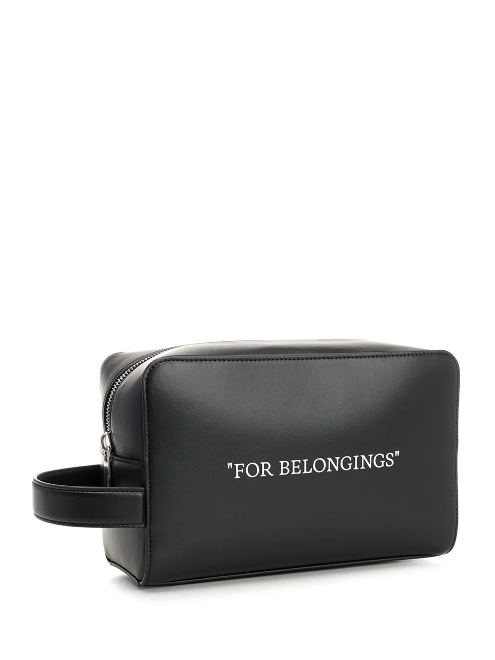Off-White Beauty case with lettering Black Small Leather Goods