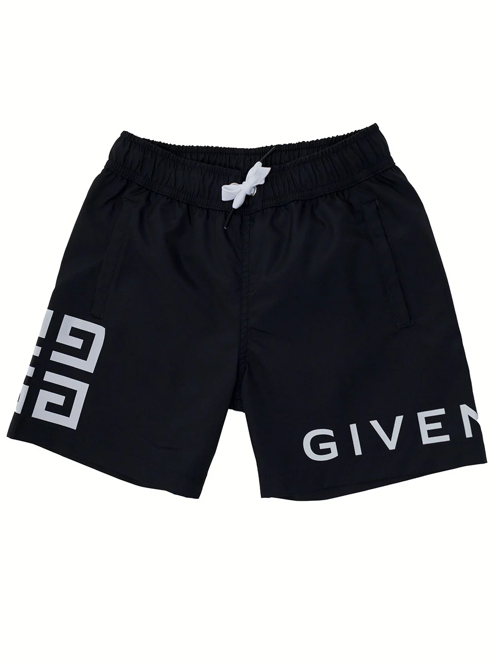Givenchy Kids Shorts Black Polyester And Bermuda