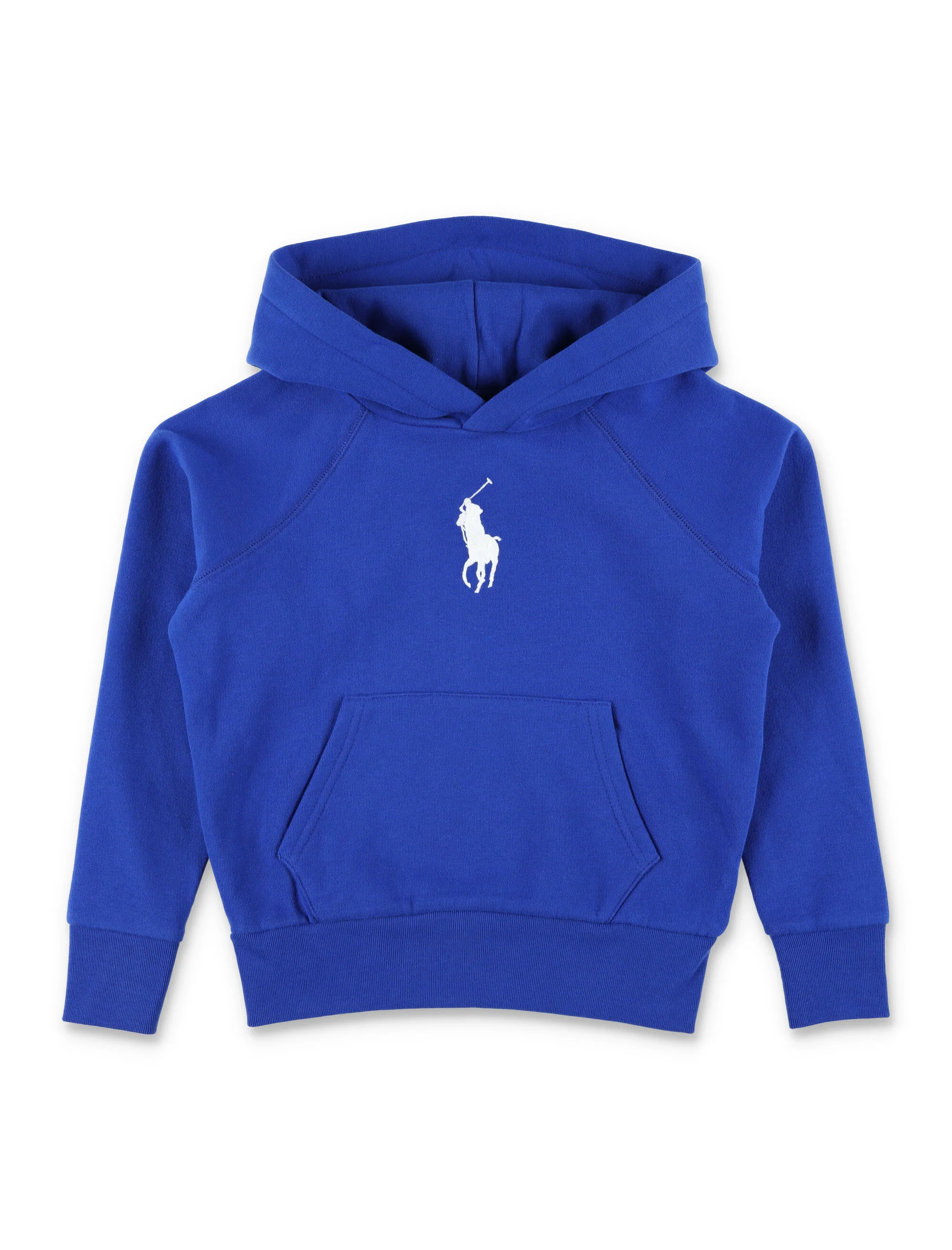 Polo Ralph Lauren Hooded Sweatshirt With Logo For Kids Blue Cotton