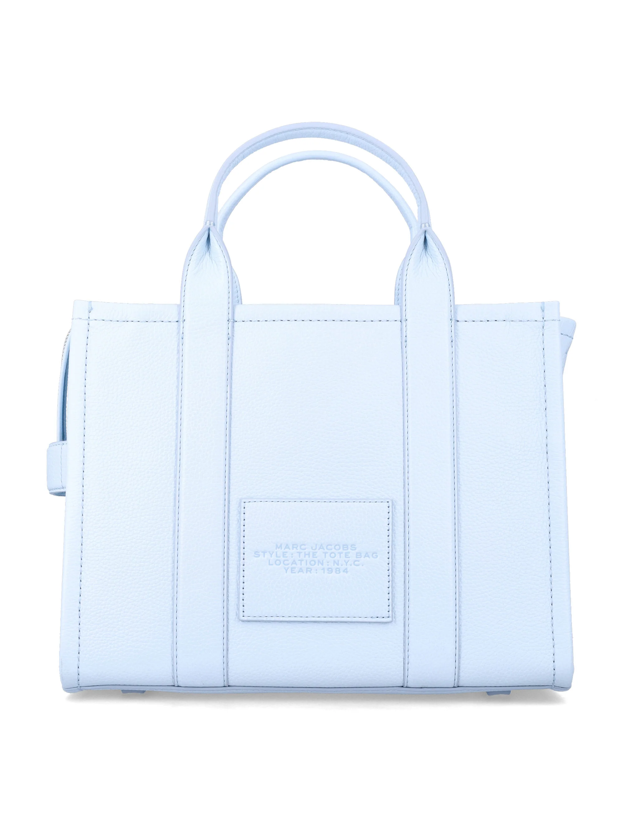 Marc Jacobs The Medium Tote Bag in Leather Cloud Blue Cow