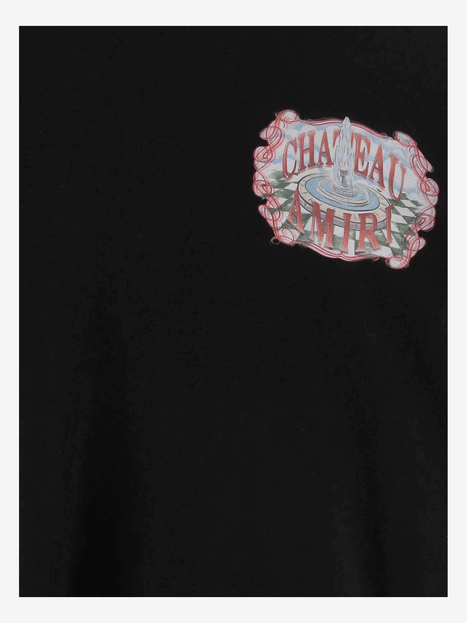 Amiri T-shirts and Polos Black Cotone