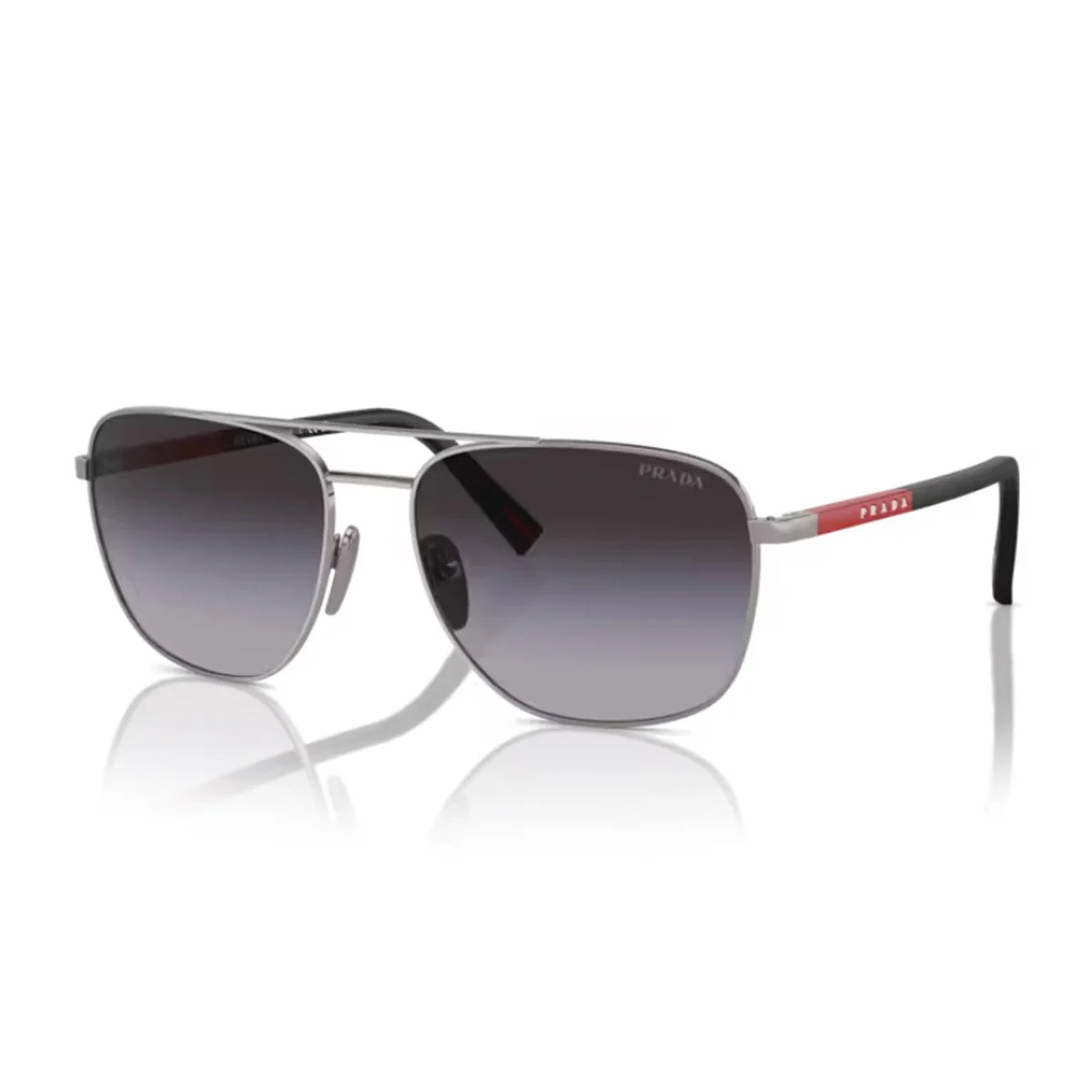Prada Linea Rossa Ps 54zs Gunmetal Metallo/gommato Sunglasses