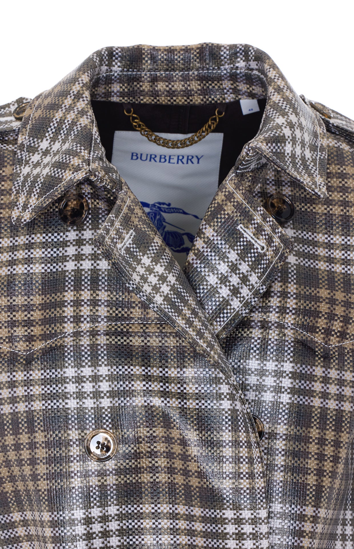 Burberry Coats Beige Polyester