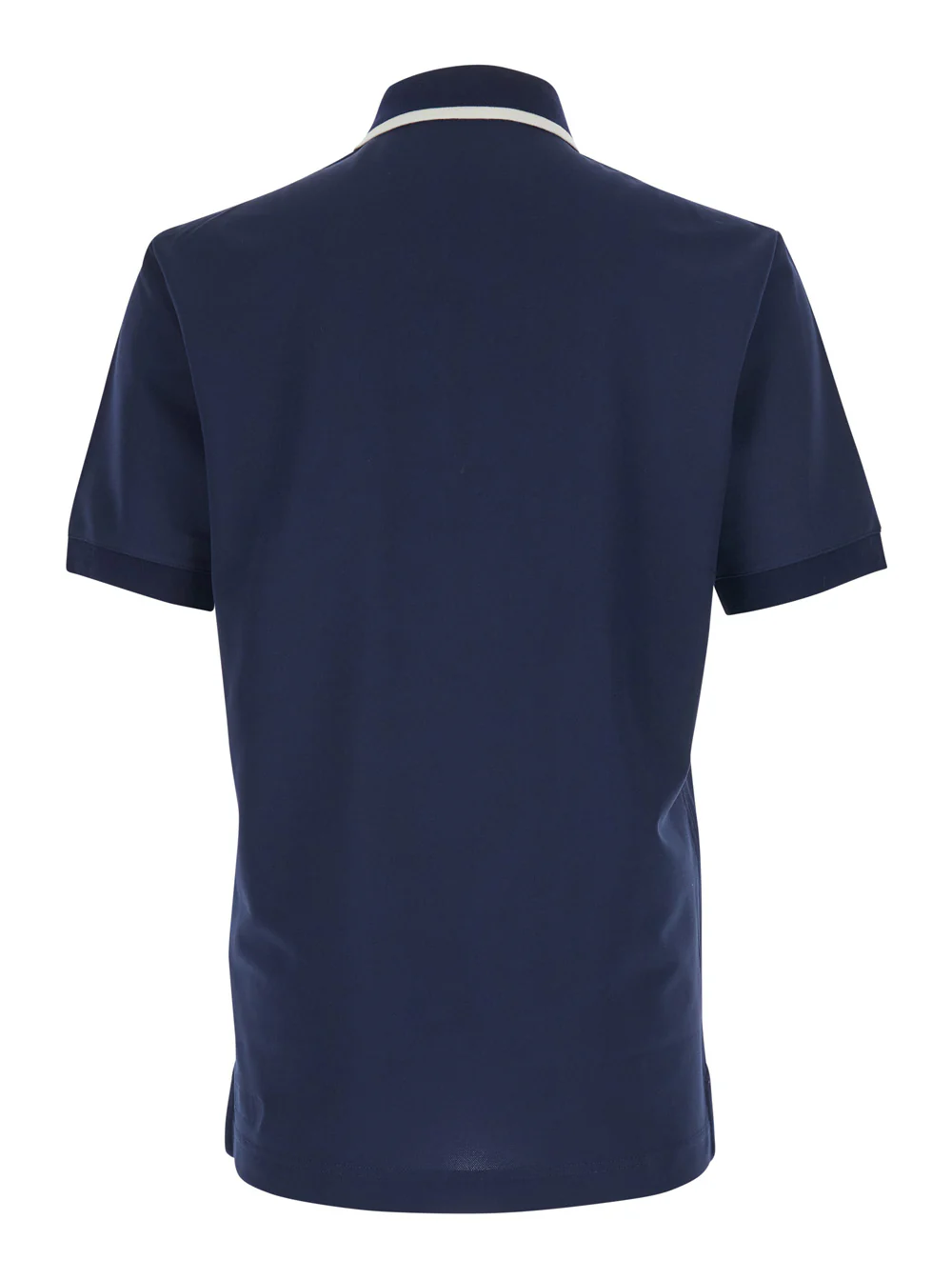 Dolce & Gabbana Blue Polo Shirt with Logo on the Front in Tech Fabric for Men Blu Polyester Tshirts And