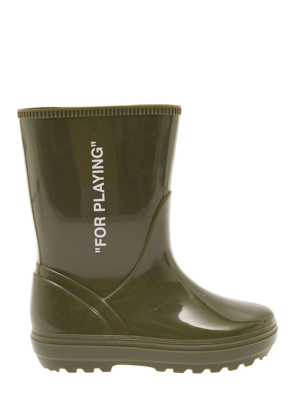 Off White Kids For Playing Rubberboot White Rubber Sneaker