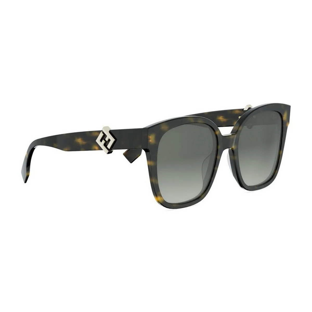 Fendi Ff Diamonds Havana Acetato Sunglasses