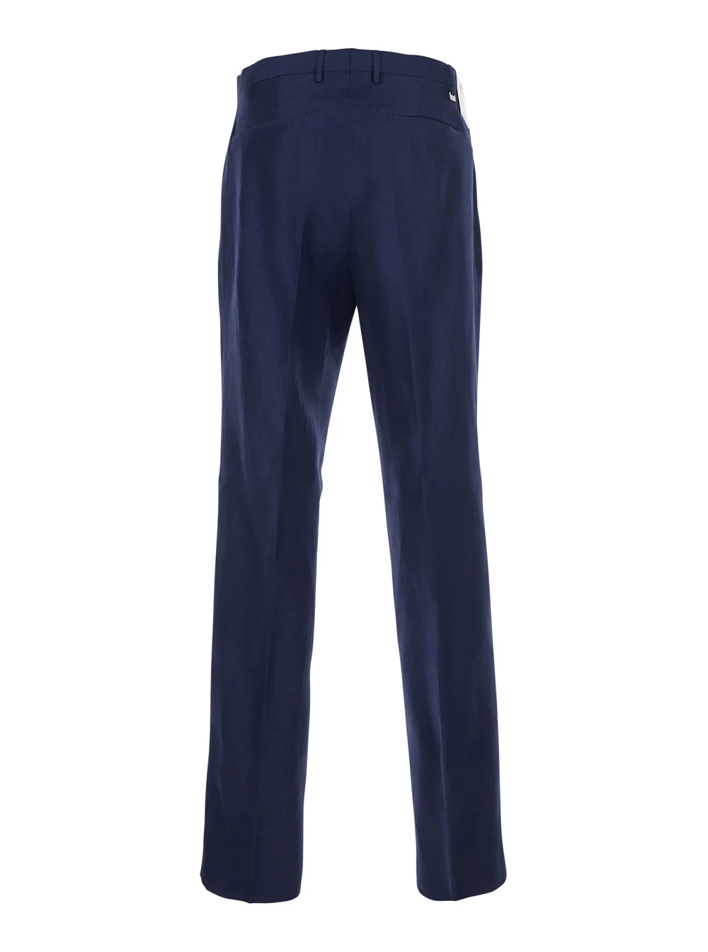 Pt Torino Pants With Pockets And Raw Hems Blue Tech Fabric For Men Blu Trousers