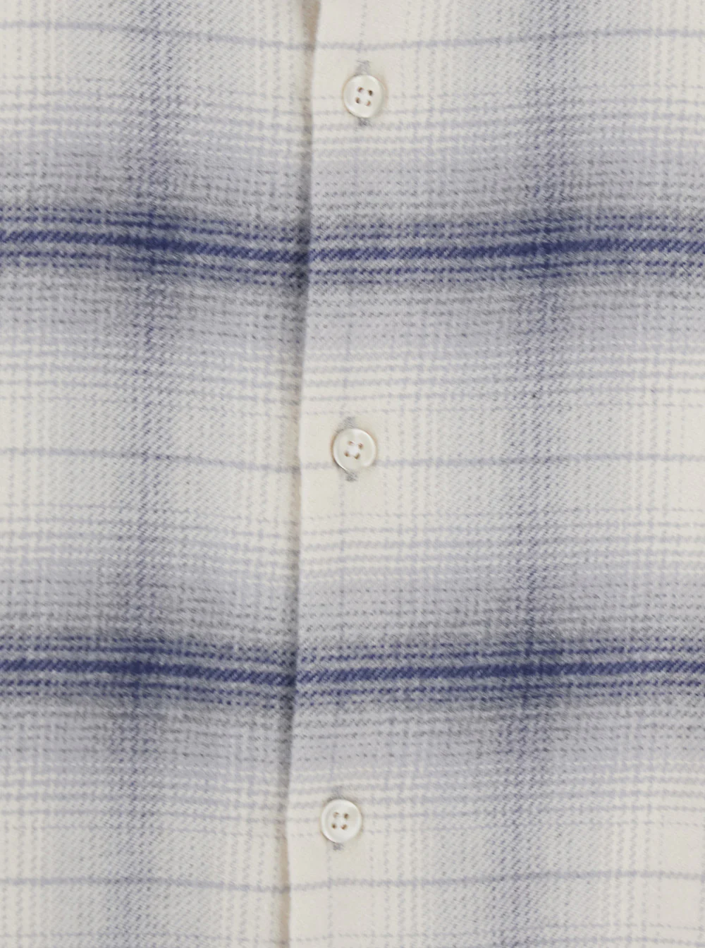 Won Hundred Grey Shirt with Classic Collar and All-Over Check Motif in Cotton Man Blouses