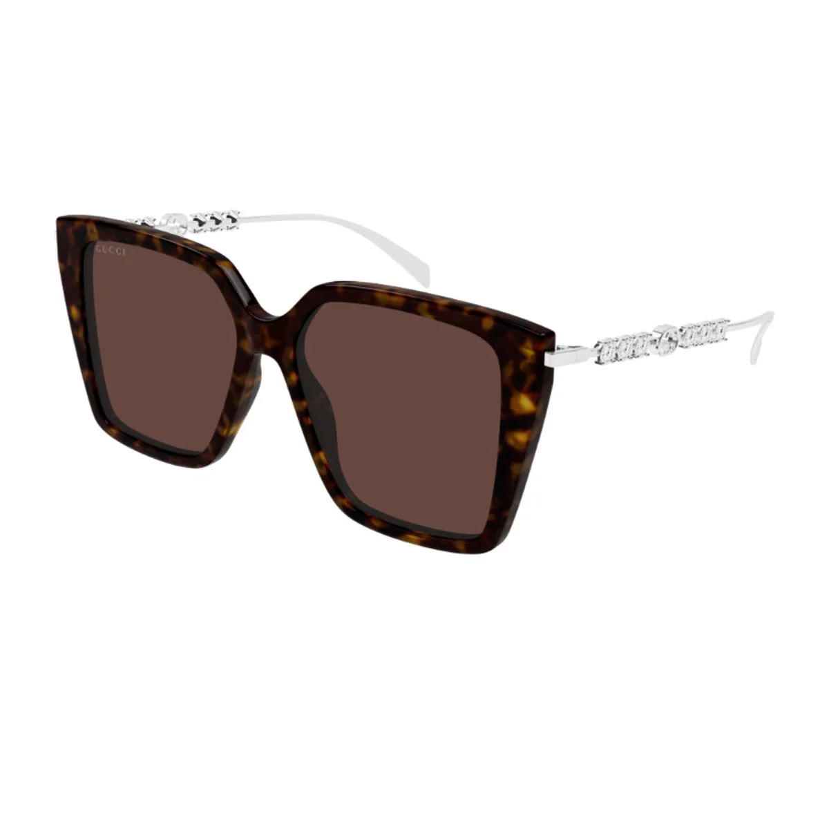 Gucci Gg1967s Linea Emblem Havana Acetato/metallo Sunglasses