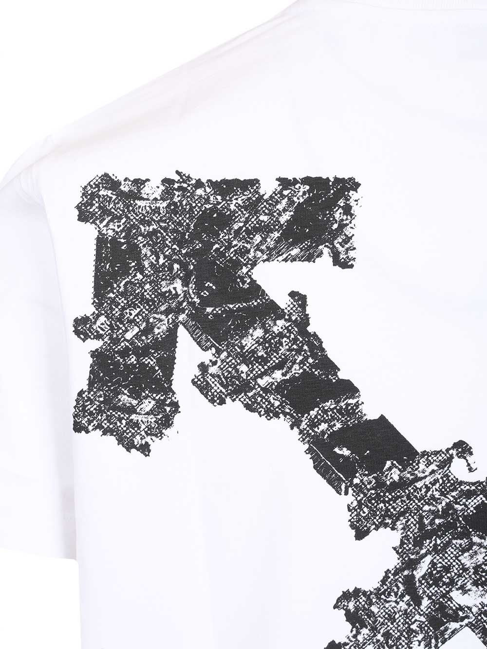 Off-White T-shirt with Heraldic Arrow print White Cotton