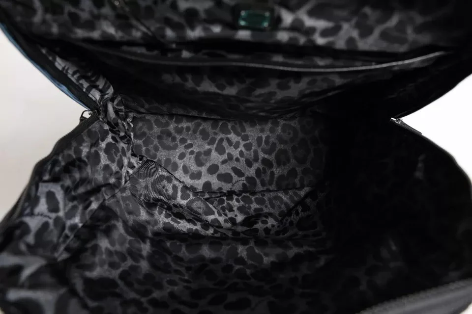 Dolce & Gabbana Black Nylon Dg Logo School Backpack Bag