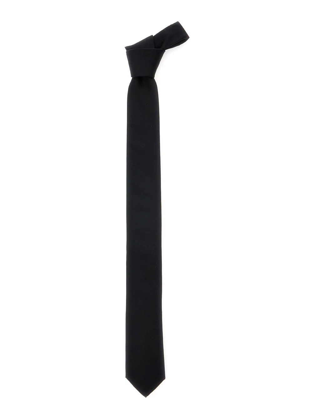 Dolce & Gabbana Black Tie with Single Loop on the Rear in Silk Man Papillon And Ties