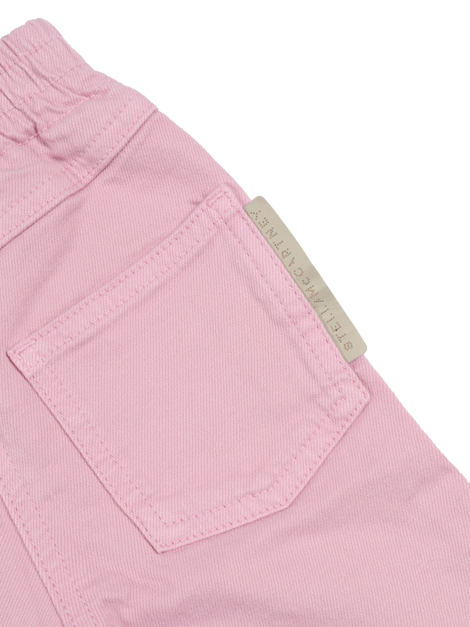 Stella McCartney Trousers Pink Cotton Elastane