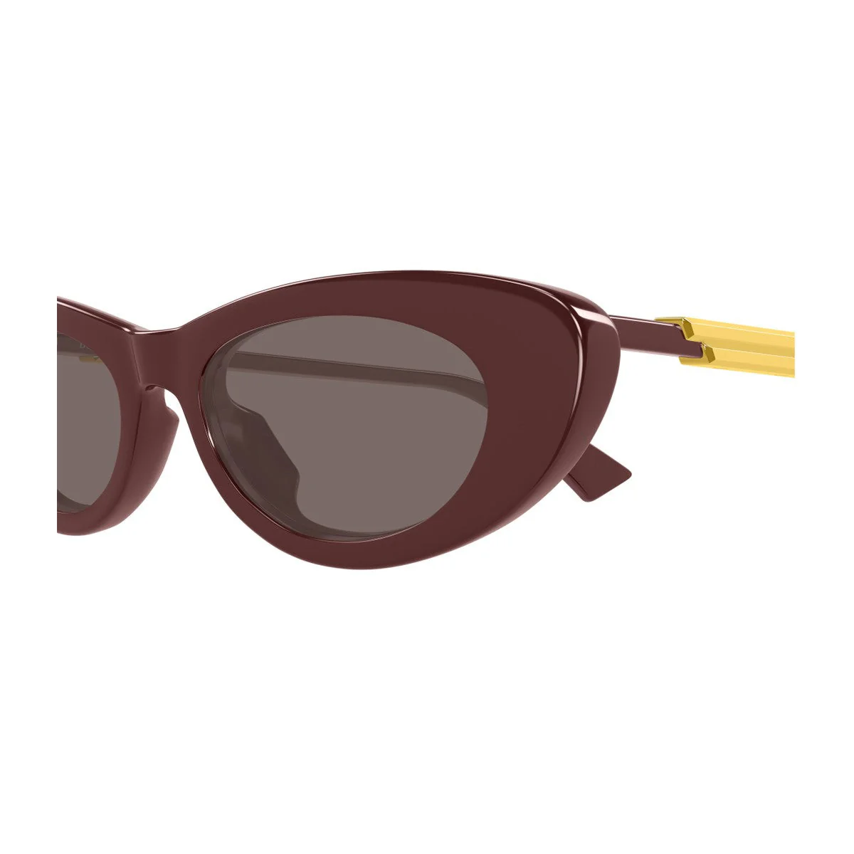 Bottega Veneta Bv1447s Linea Ribbon Burgundy Acetato Riciclato Sunglasses
