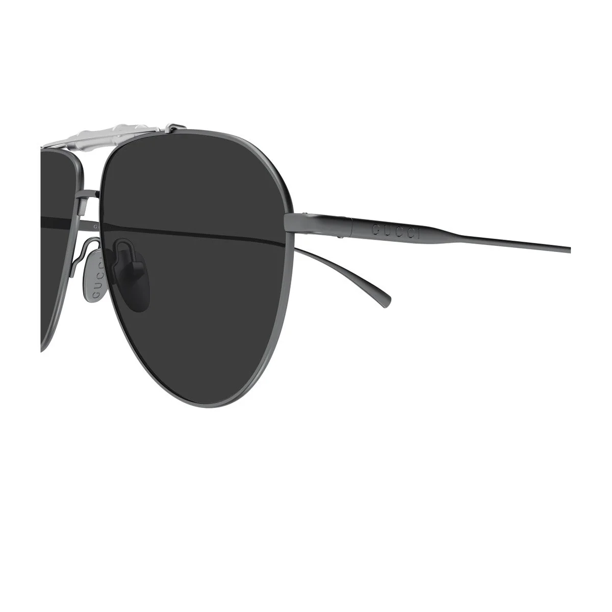 Gucci Gg2064s Linea Sign Gunmetal Metallo Sunglasses