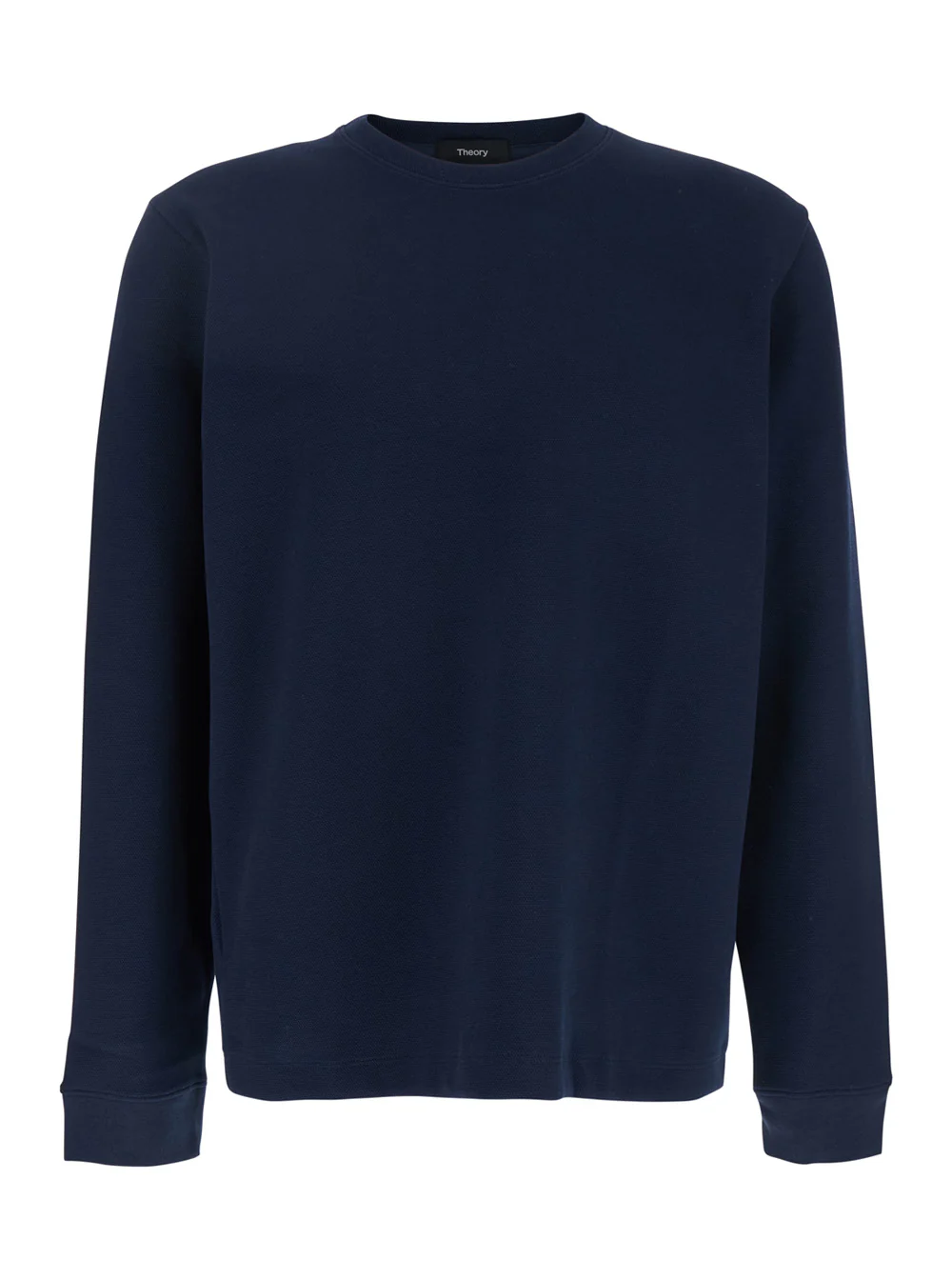 Theory Jocelin Ls.double Pi Blu Cotton Polyster Spandex Jersey