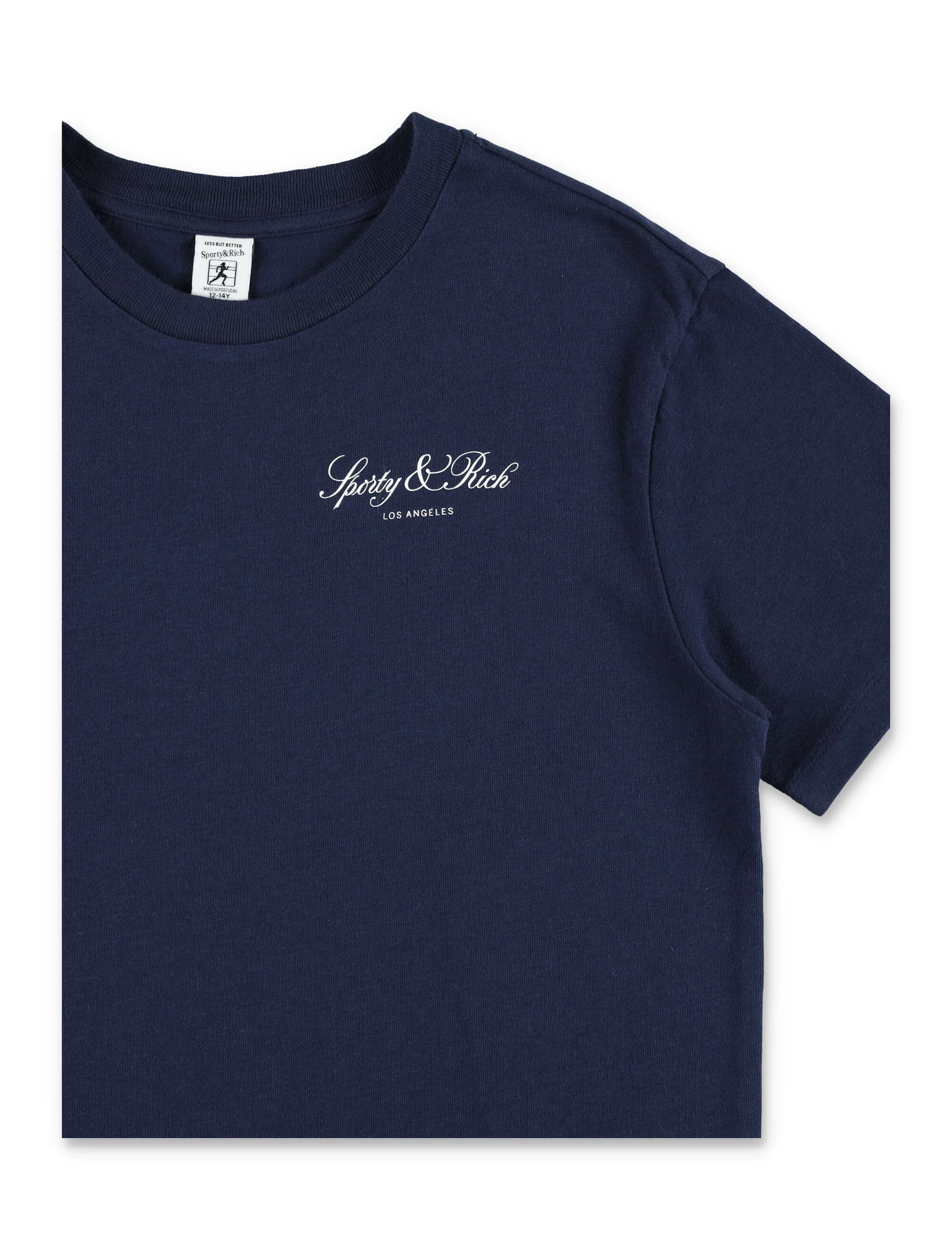 Sporty & Rich Vendome La Kids T-Shirt Dark Navy Recycled Cotton