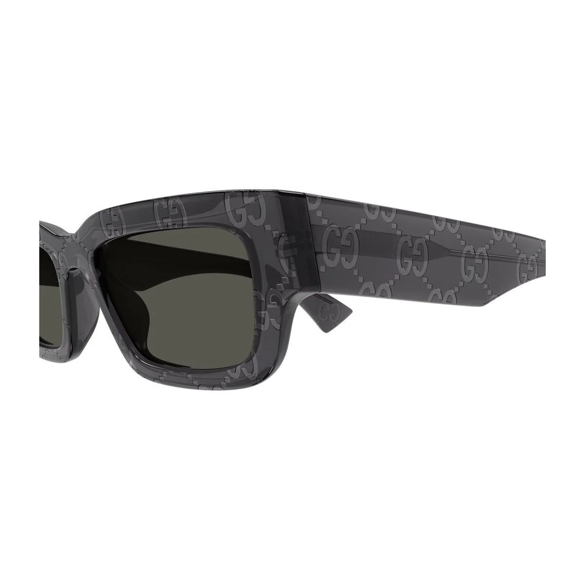 Gucci Gg1838s Linea Name Of Brand Printed Grey Acetato Riciclato Sunglasses