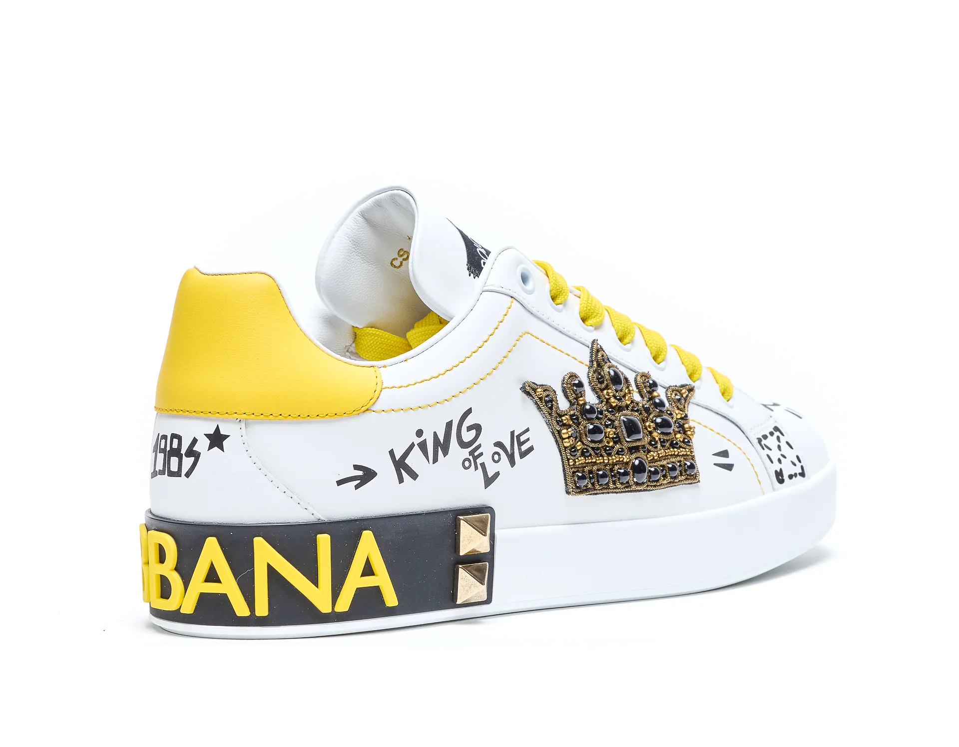 Dolce & Gabbana Sneakers White Leather And Fabric
