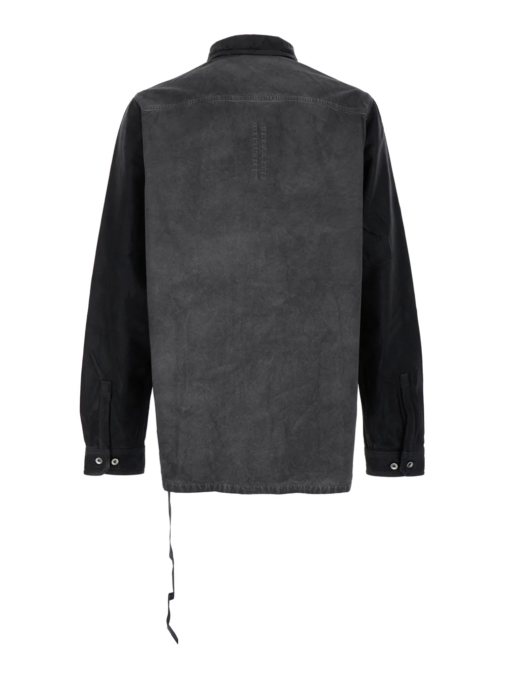 Drkshdw Splintered Grey Shirt with Classic Collar and Faded Effect in Cotton Man Blouses