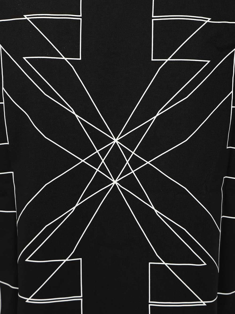 Off-White Outline Double Arrow Slim T-shirt Black Cotton