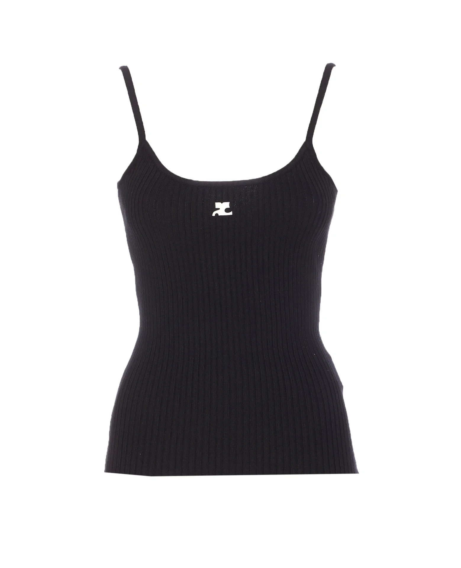 Courreges Top Black Viscose