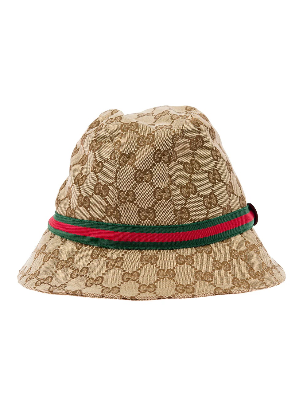 Gucci Kids Beige and Ebony Fedora Hat in Original GG canvas Girl Polyester Cotton Gloves