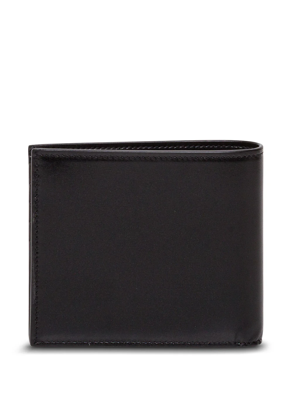 Saint Laurent Black Leather Wallet with Logo Calf Products