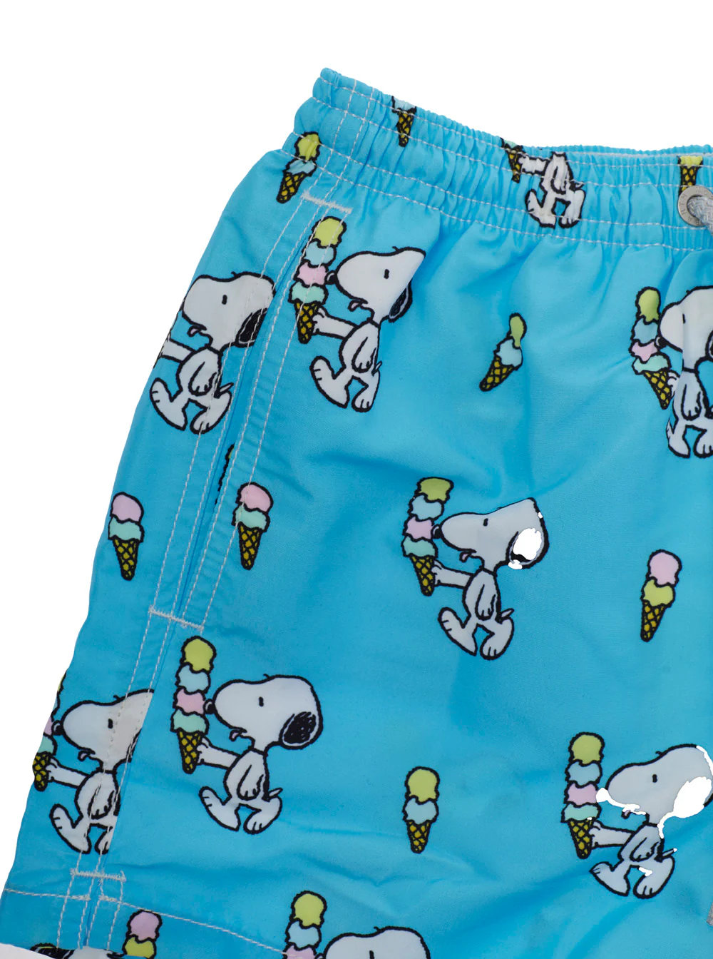 Mc2 Saint Barth Kids Jean - Snoopy Icecream Light Blue Beachwear