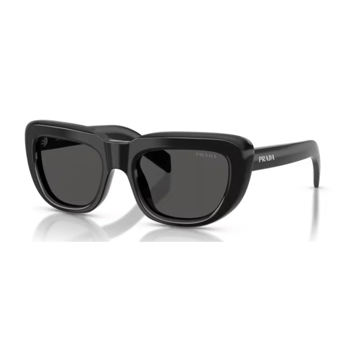 Prada Pr D07s Black Acetato Sunglasses