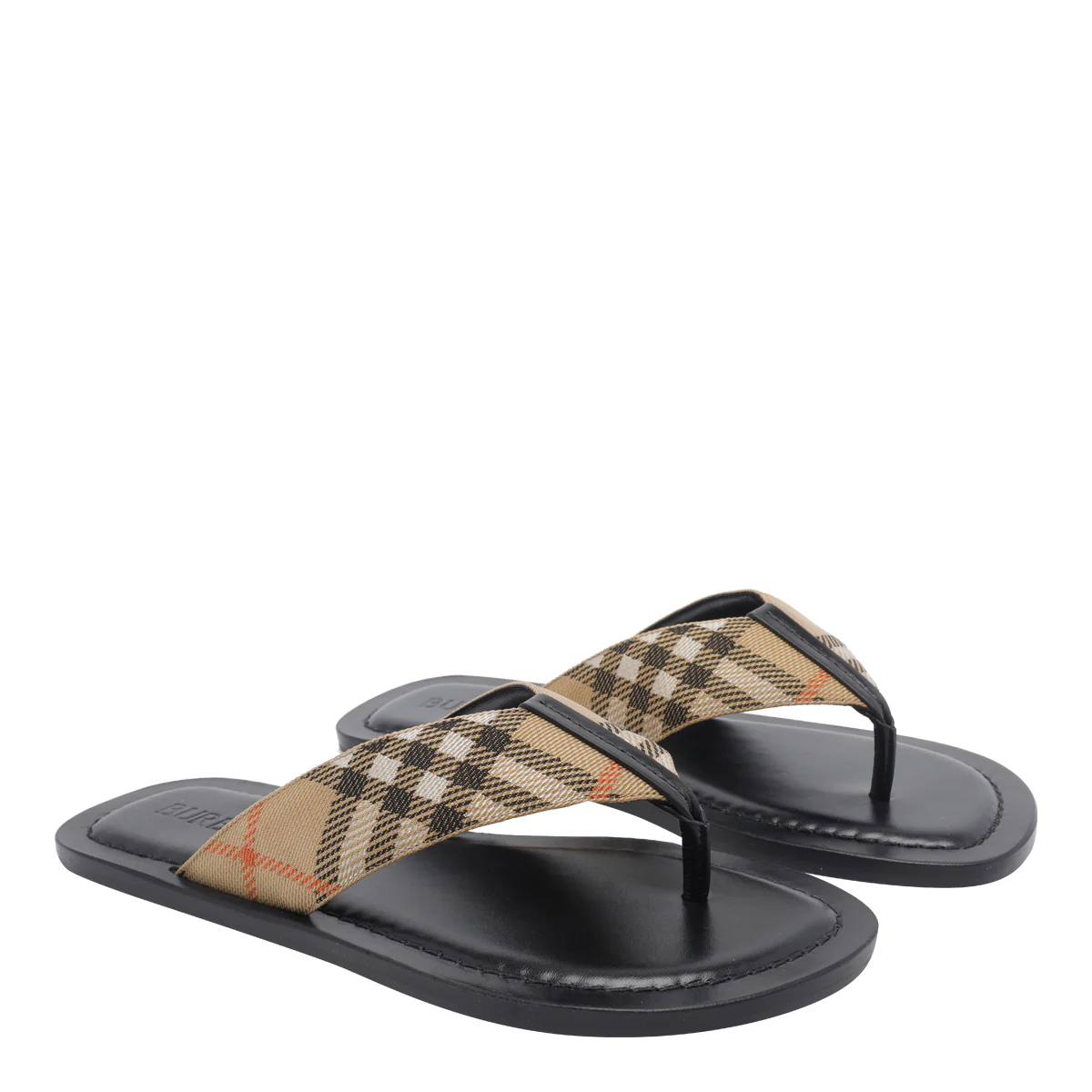 Burberry Sandals Beige Fabric/rubber Sole