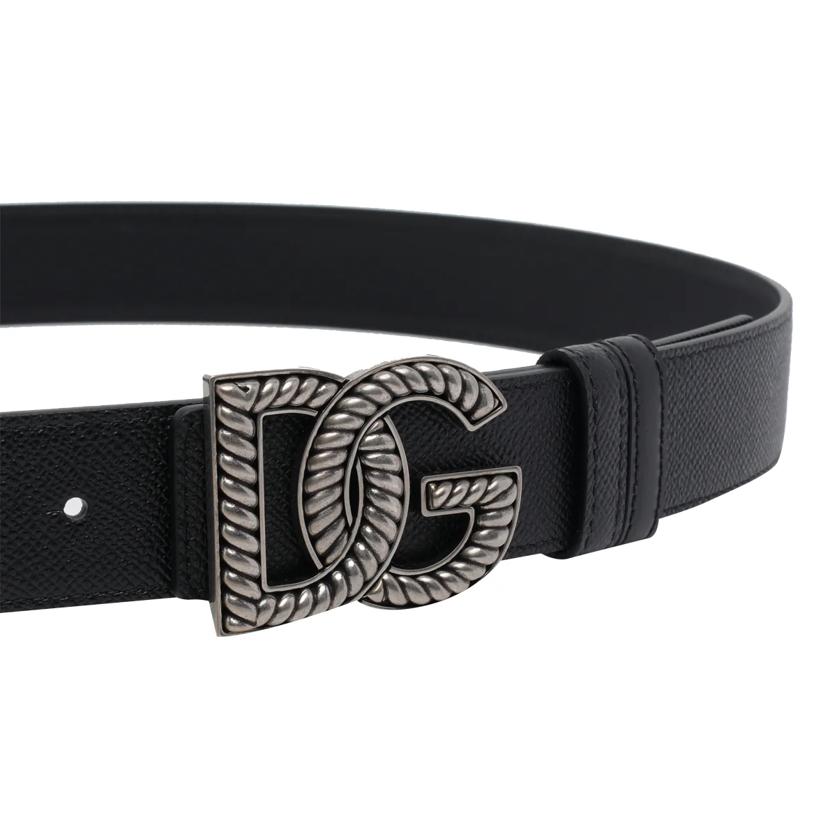 Dolce & Gabbana Belts Black Calf Leather