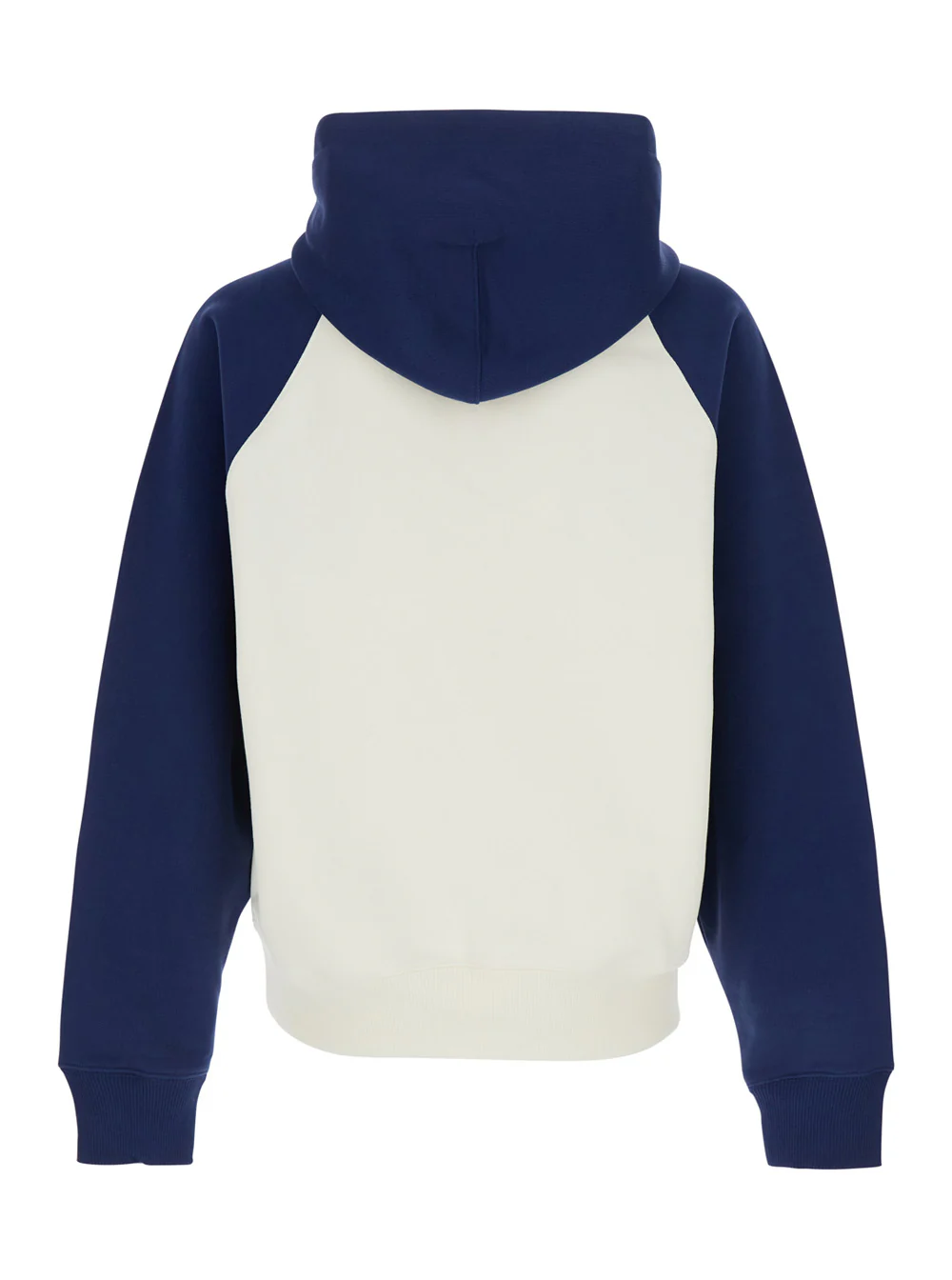 AMI Paris Blue hoodie with drawstring hood and ADC embroidery on the front in cotton for men Blu Sweatshirts
