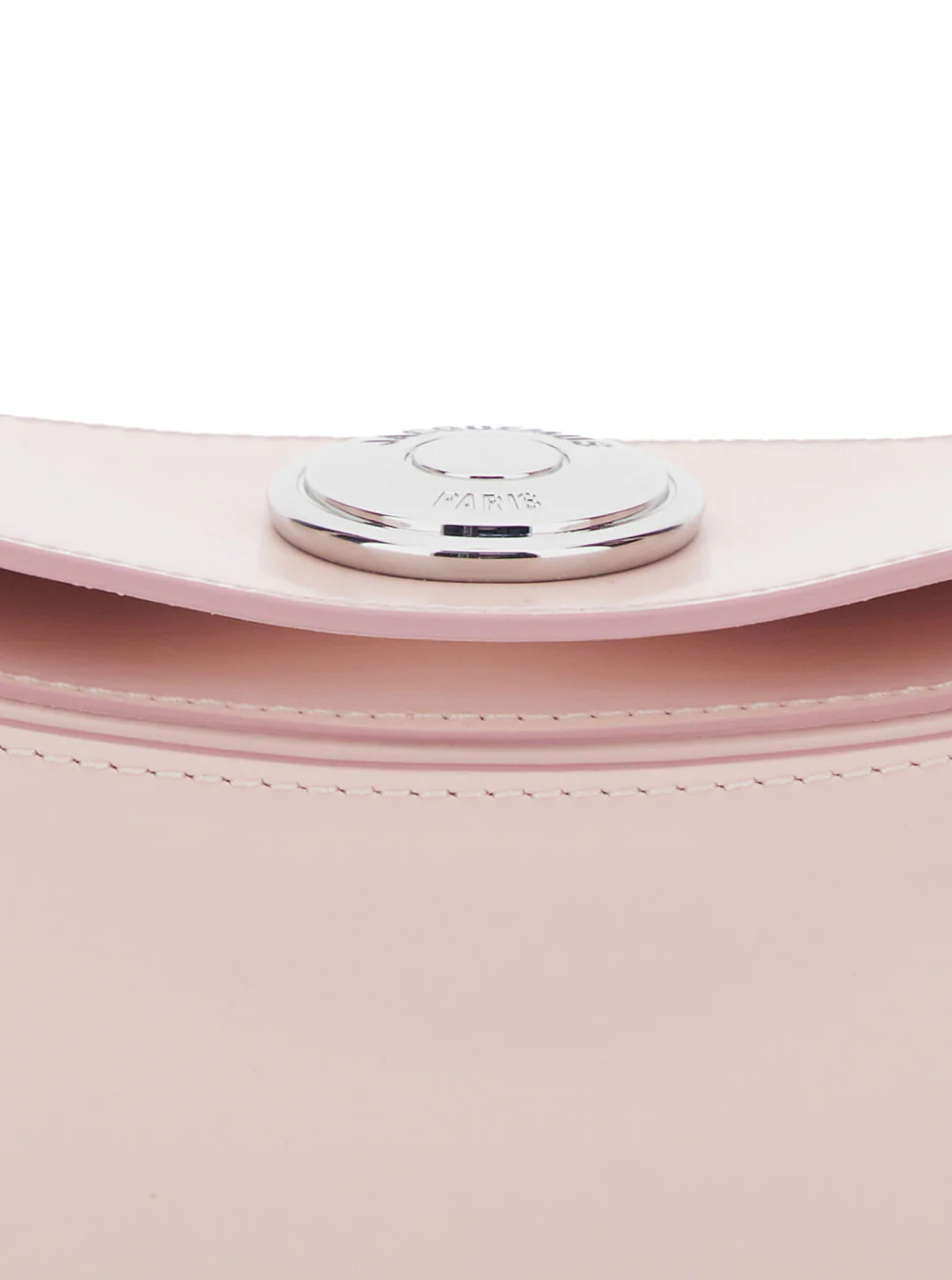 Jacquemus Le Calisso Pink Shoulder Bag with Engraved Snap Button in Leather Woman Calf