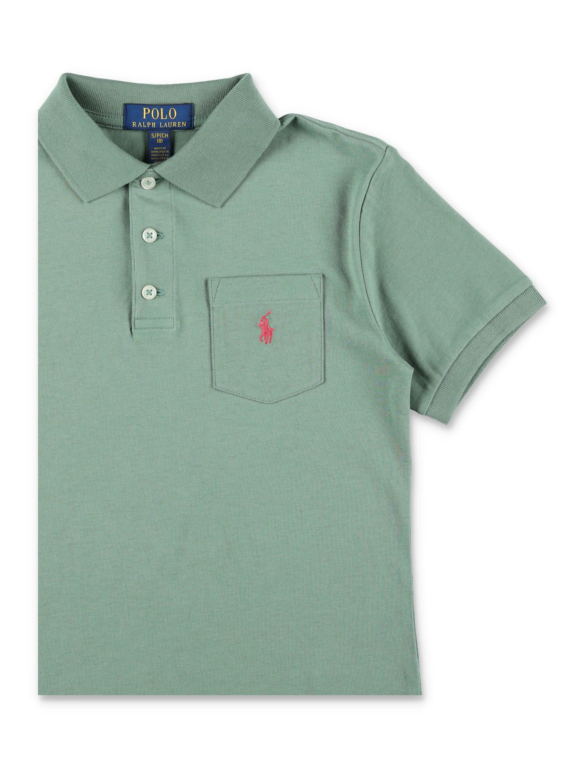 Polo Ralph Lauren Boys Cotton Shirt Green T-shirt