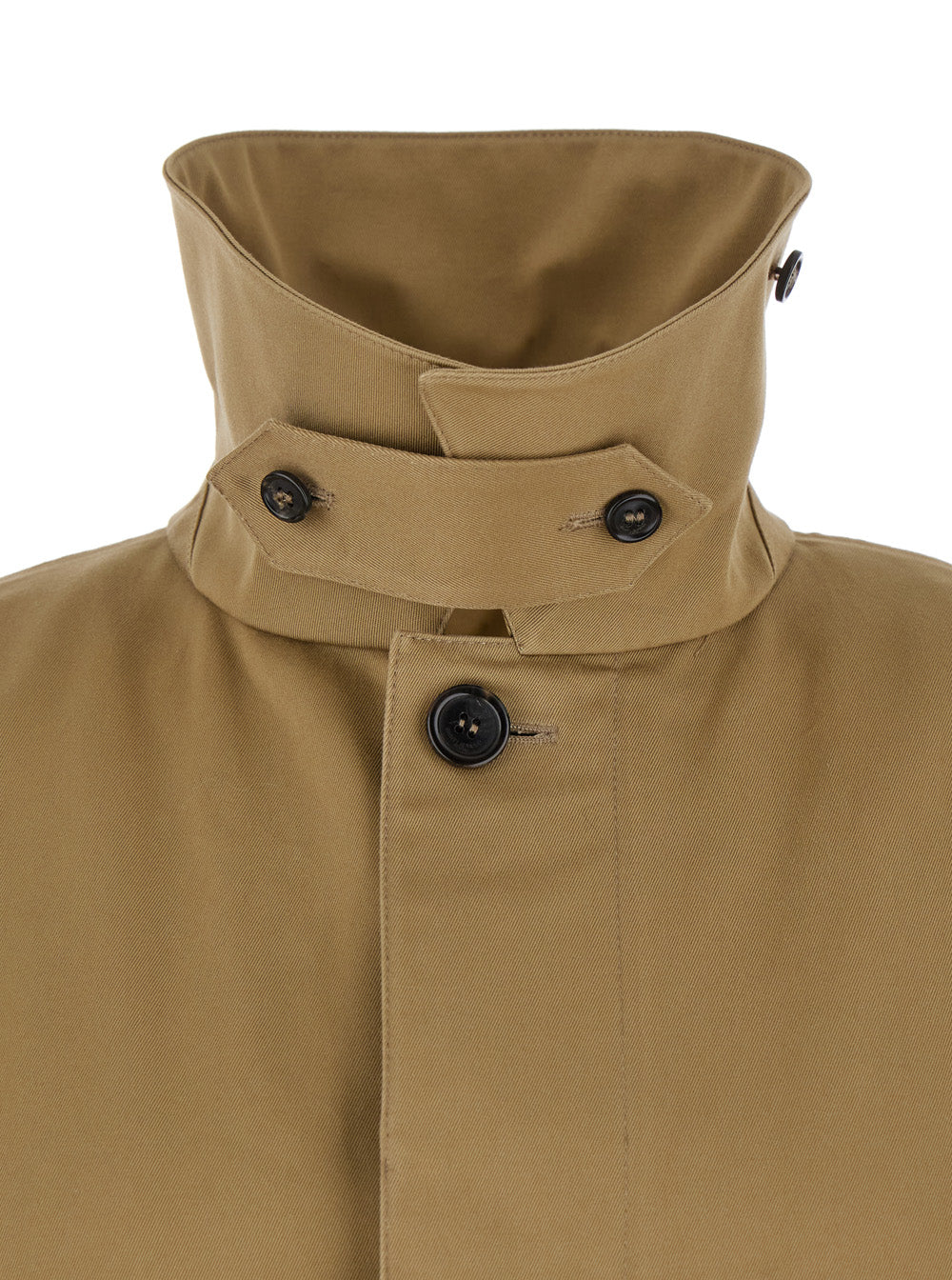 Saint Laurent Beige Trench with Hidden Button Closure in Cotton Man Outerwear