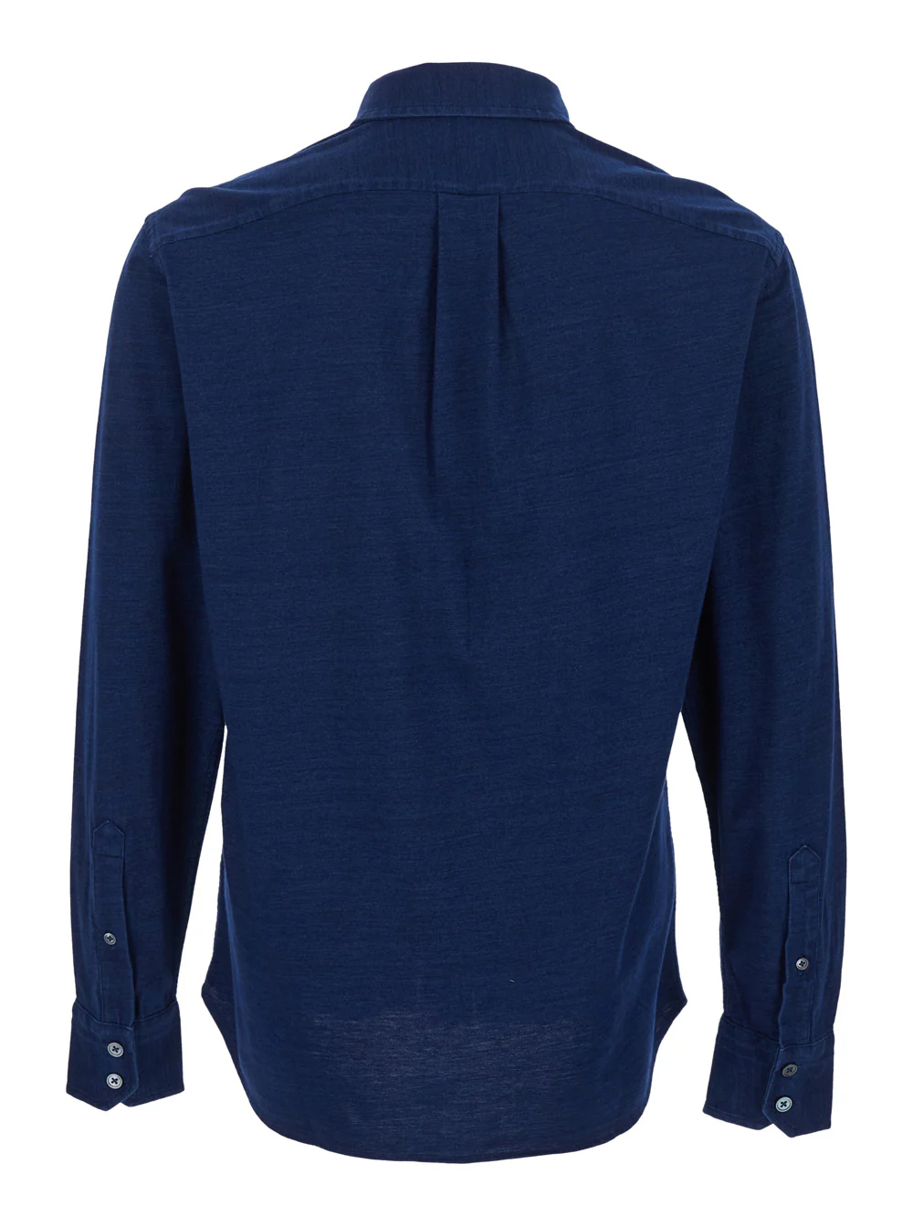 Tom Ford Blue Long-Sleeved Shirt with Classic Collar and Denim Effect in Cotton for Men Blu Blouses
