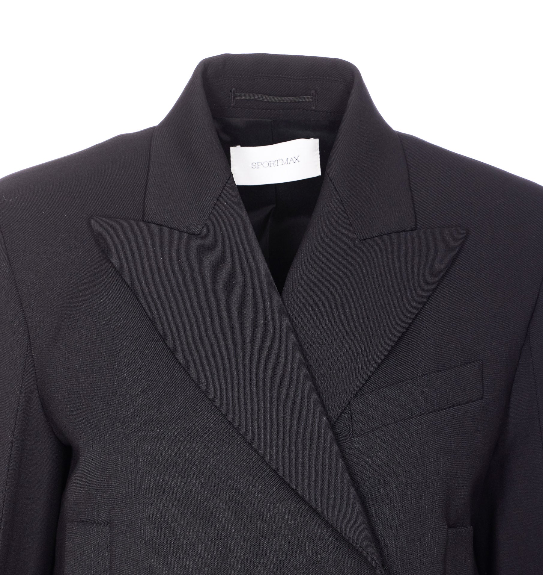Sportmax Jackets Black Virgin Wool