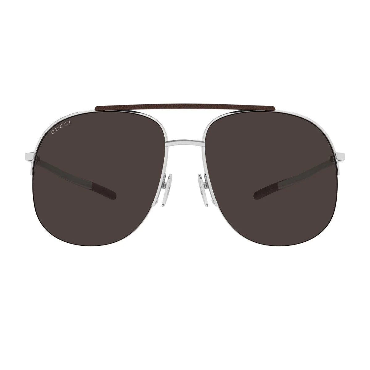 Gucci Gg2165s Linea Institutional Logo Silver Metallo Sunglasses