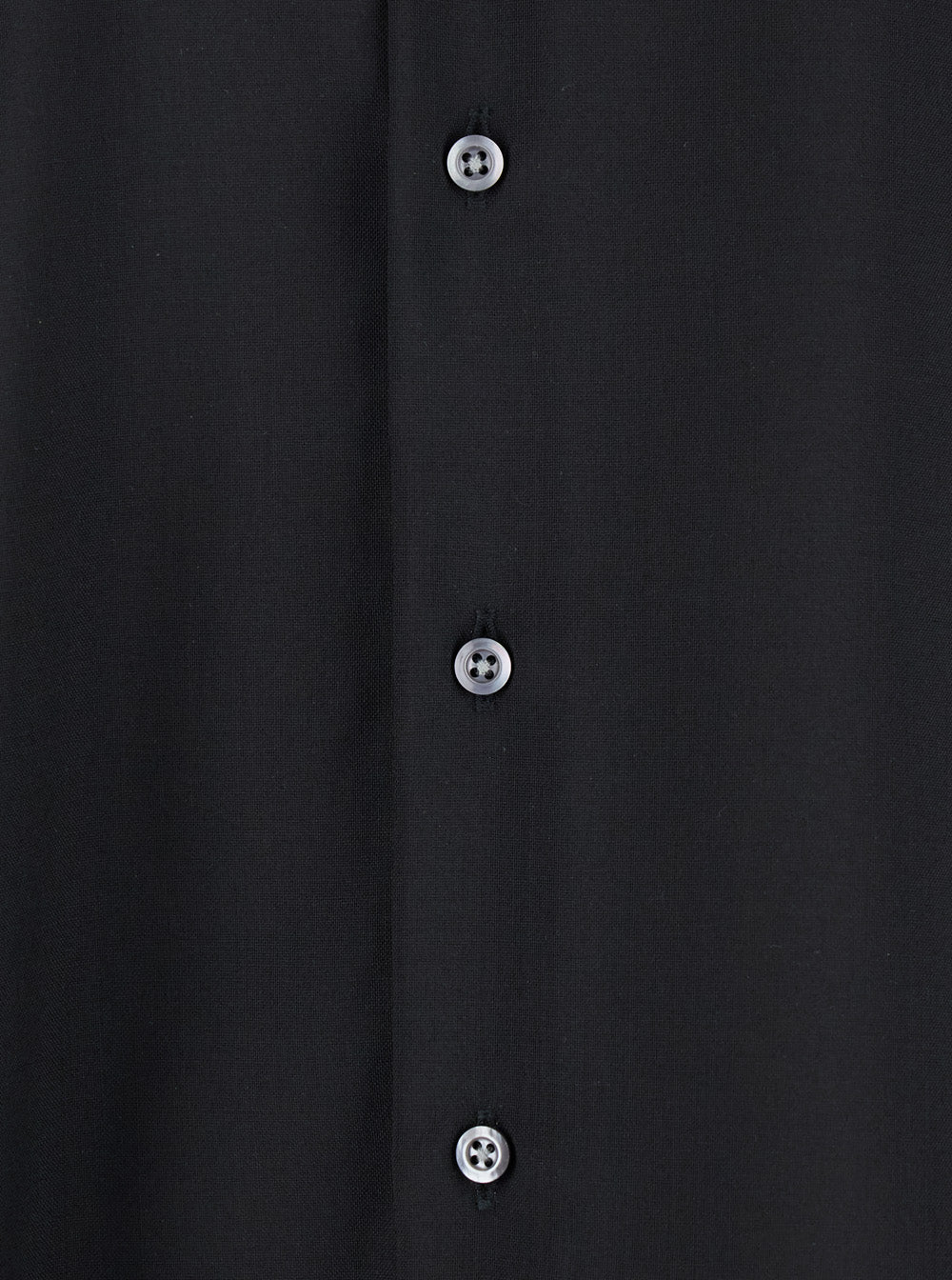 Low Brand Black Shirt with Classic Collar and Button Closure in Fabric Man Blouses