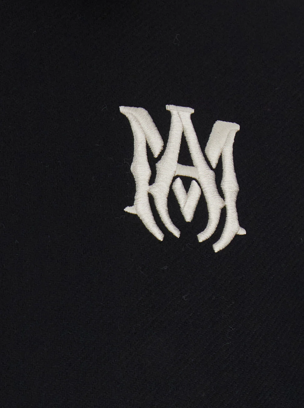 Amiri Ma Band Jacket Black With Distinctive Leather Details Men
